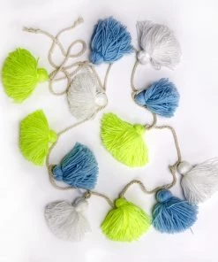 Meri Meri Blue Wool Tassle Garland