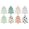 Meri Meri Pack of 8 Patterned Christmas Tree Plate