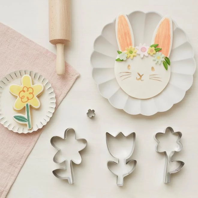 Meri Meri Flower Cookie Cutters 4 Meri Meri Flower Cookie Cutters